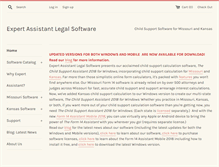 Tablet Screenshot of expertassistantlegalsoftware.com